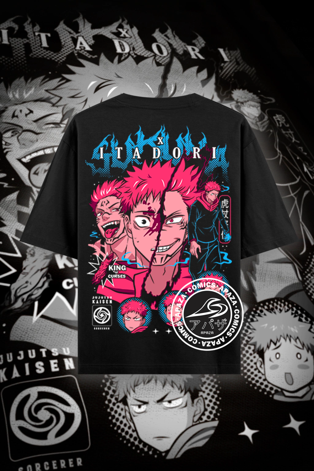 27-fb91005af1ab0199d817630009211928-1024-1024 Oversized Sukuna X Itadori - Imagem 1